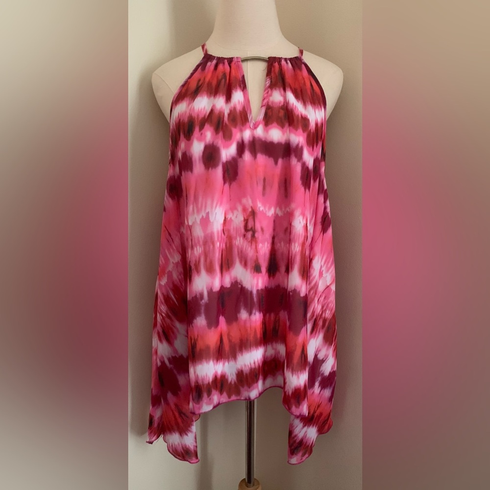 Ladies 2X Red, Pink & White Tank Top by Unique Spectrum